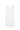White, spaghetti strap slip dress on a white background