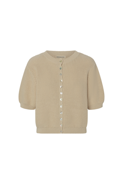 Coastal Cardigan in Sand – sønderhaus