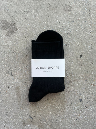 Her Socks - True Black