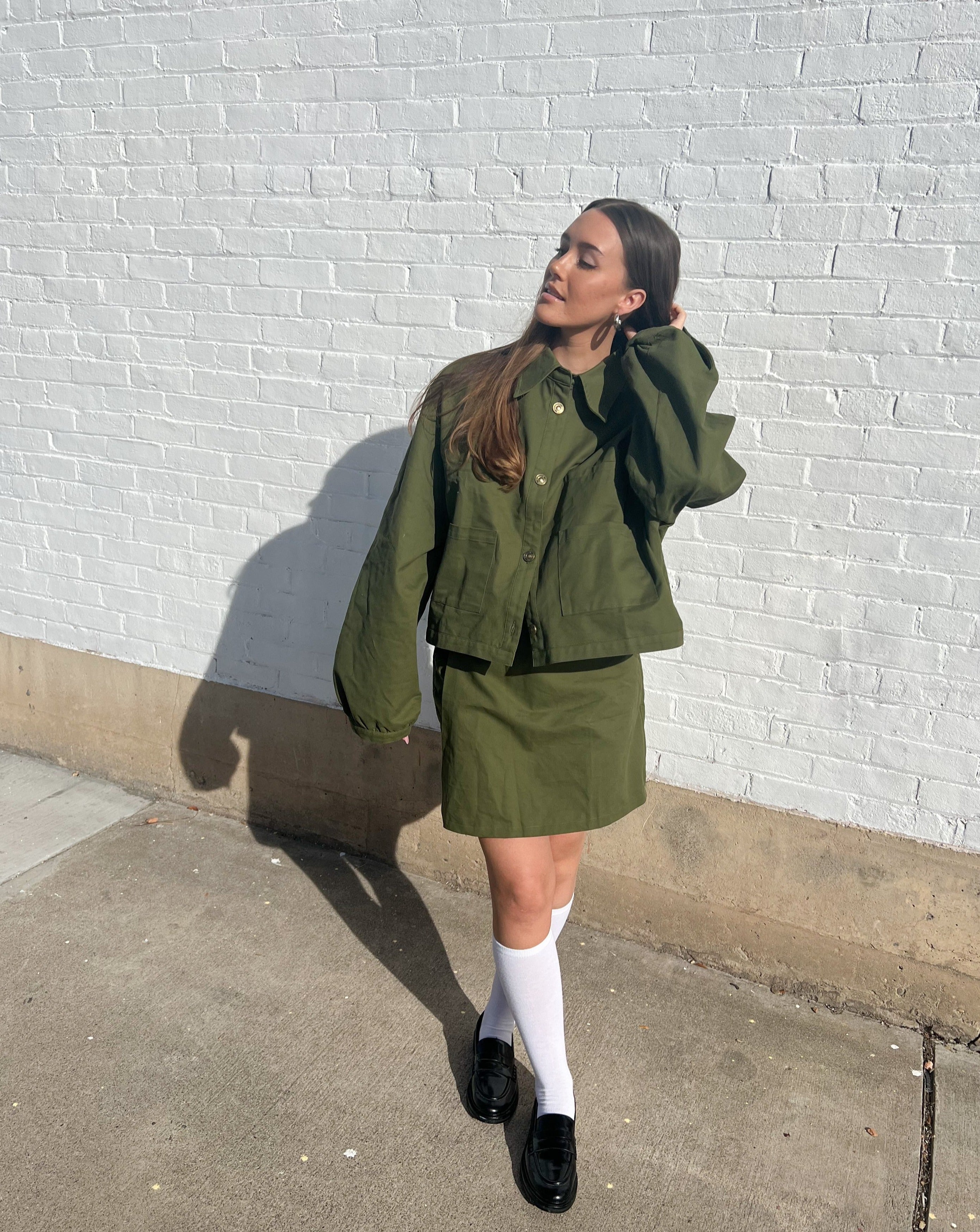 The Amelie Jacket - Army Green