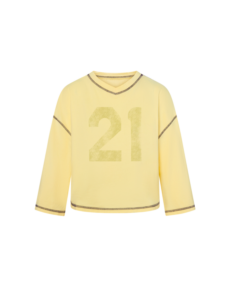 August Graphic Tee in Yellow