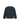 A dark navy blue quarter-sleeve top with contrasting yellow piping details along the V-neck, sleeve seams, and hem, displayed on a clean white background.