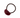 Brown hair tie with a red resin accent on a white background