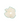 White scrunchie with green trim on a white background