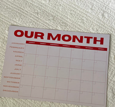 Our Month Planner
