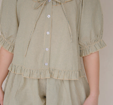 The Romeo Sleep Set - Green Stripe