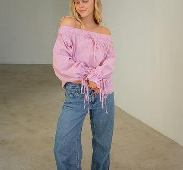 Blusa The Ruth - Rayas Rojas