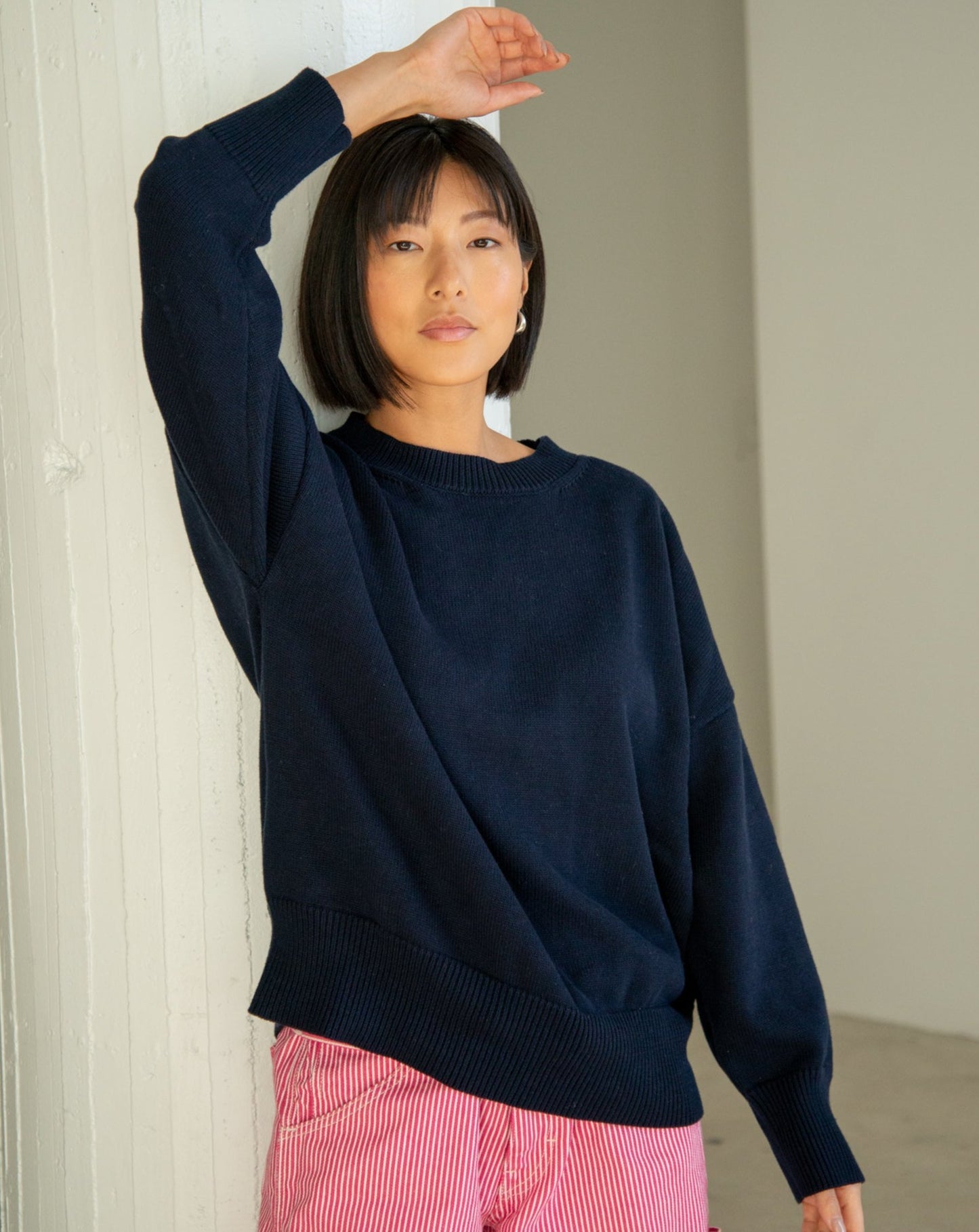 The Cotton Gwendolyn Sweater Deep Sea – Sønderhaus