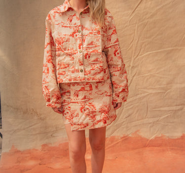 La chaqueta Amelie - Toile rojo
