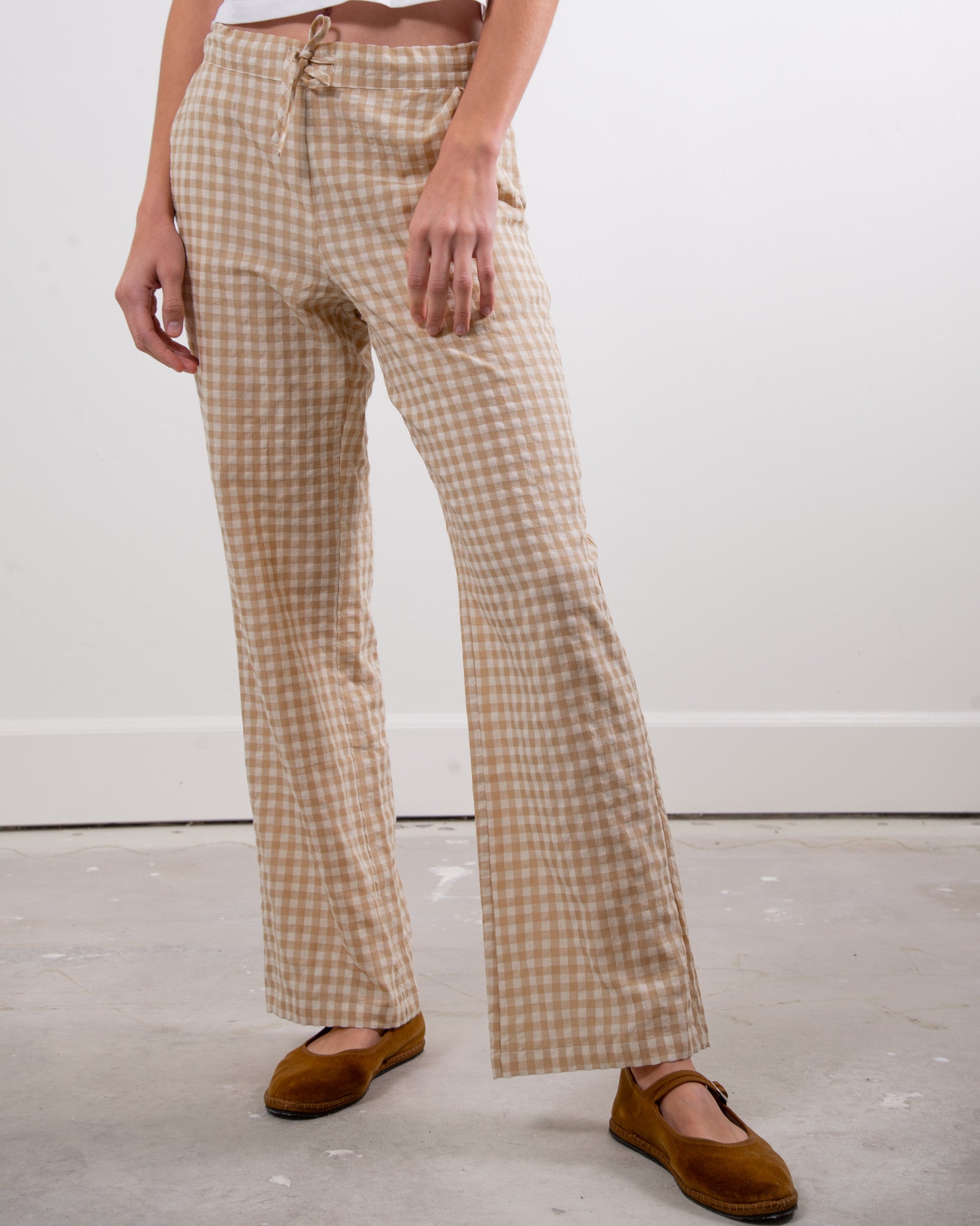 Le pantalon parfait - Tan Vichy