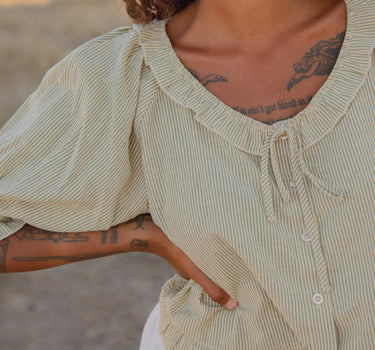 The Romeo Sleep Set - Green Stripe