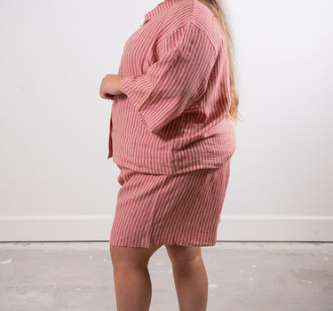 L'Ensemble de Lin - Rayure Rose