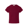 Maroon t-shirt on a white background
