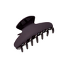 Dark purple hair clip on a white background