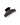 Dark purple hair clip on a white background