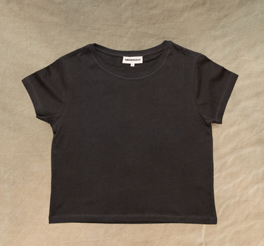 Copia de The Crop Tee - Carbón