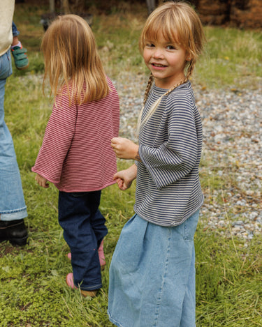 Kids Jeanie Sweater in Blue Stripe - Preorder