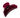 Burgundy claw clip on a white background