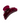 Burgundy claw clip on a white background