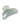 Light blue hair clip with crystal embellishments on a white background