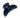 Navy blue claw clip on a white background