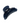 Navy blue claw clip on a white background
