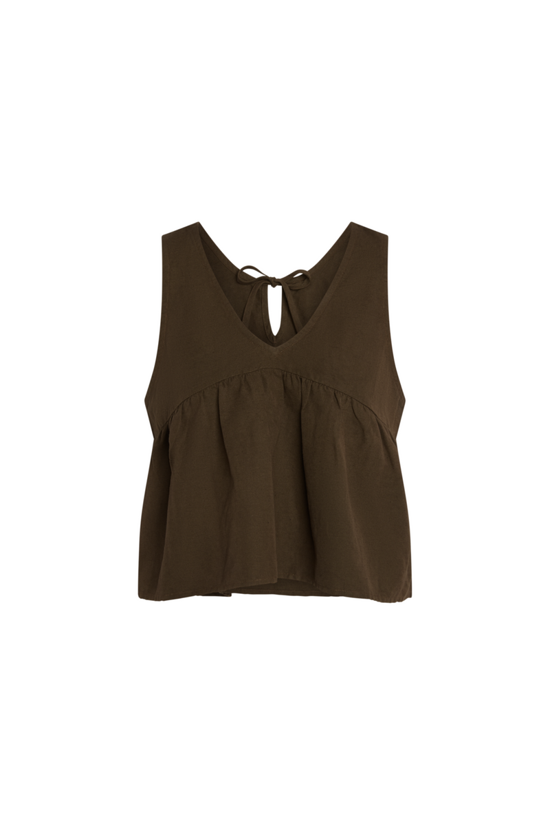 Gigi Top in Dark Earth