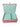 Jewelry box with red and white striped exterior and light blue interior.