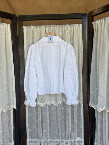 Round Collar Snap Button Shirt