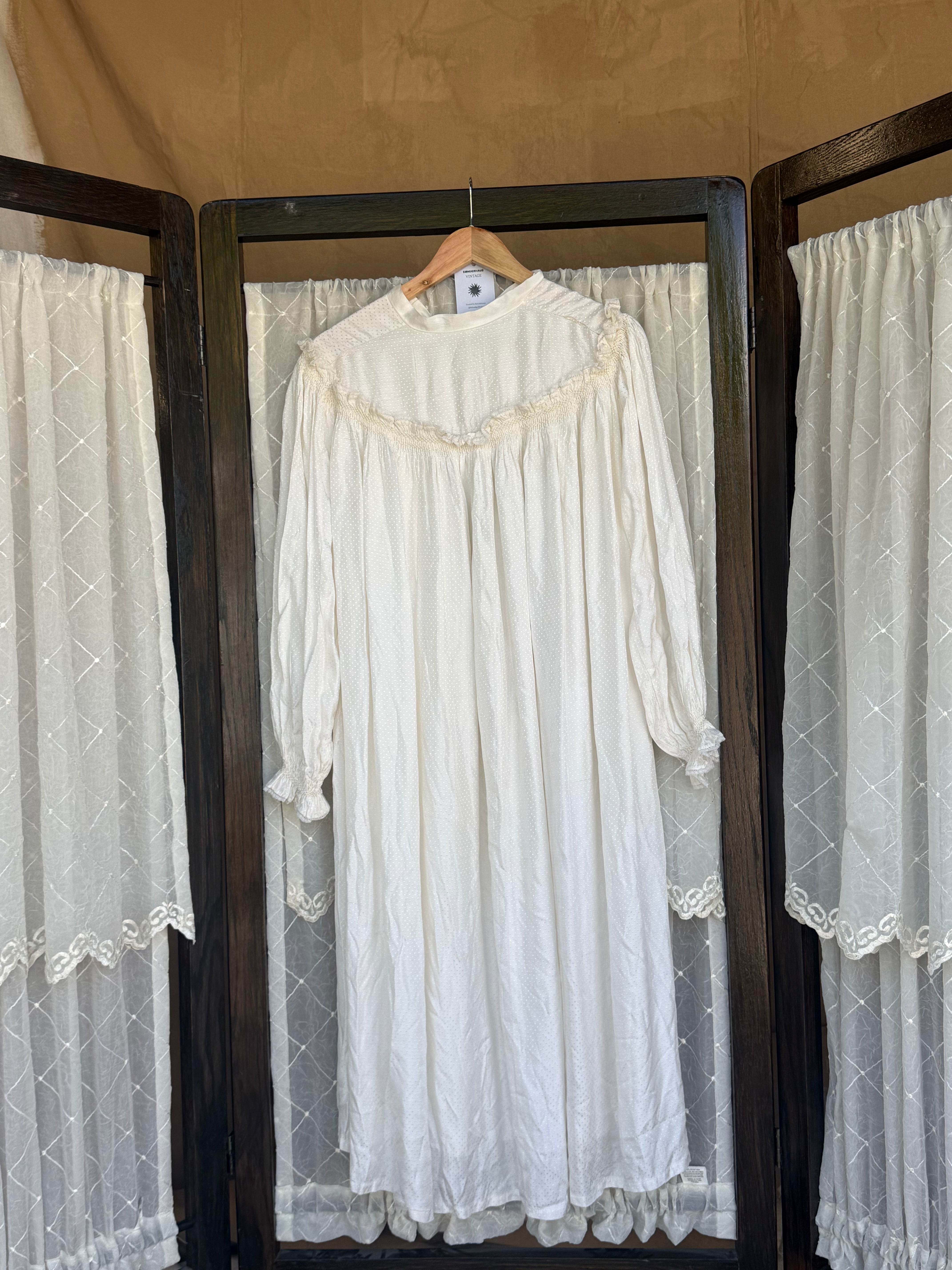 Satin Polka Dot Night Gown