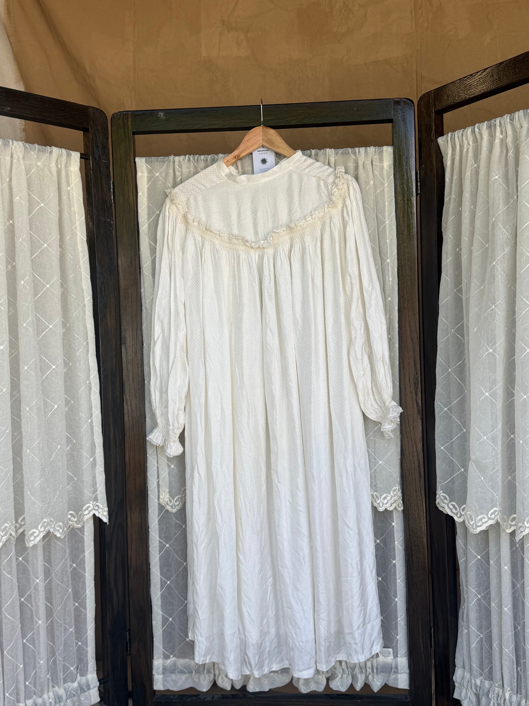 Satin Polka Dot Night Gown