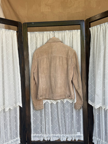 1970's Tan Leather Trucker Jacket