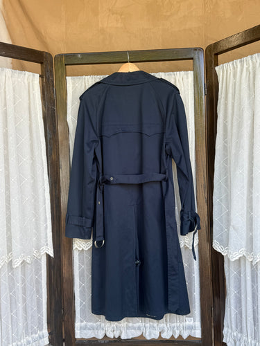1970’s Sears Navy Double Breasted Trench Coat