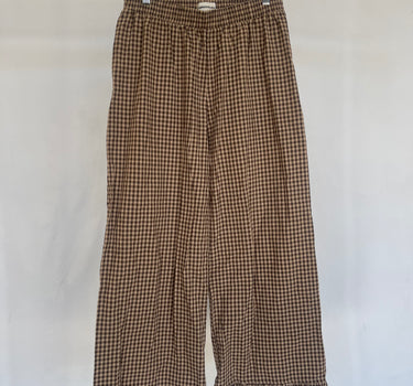 Seconds-Boxer Pants-Brown gingham