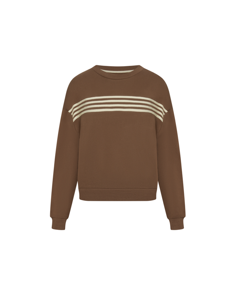 James Crewneck in Brown