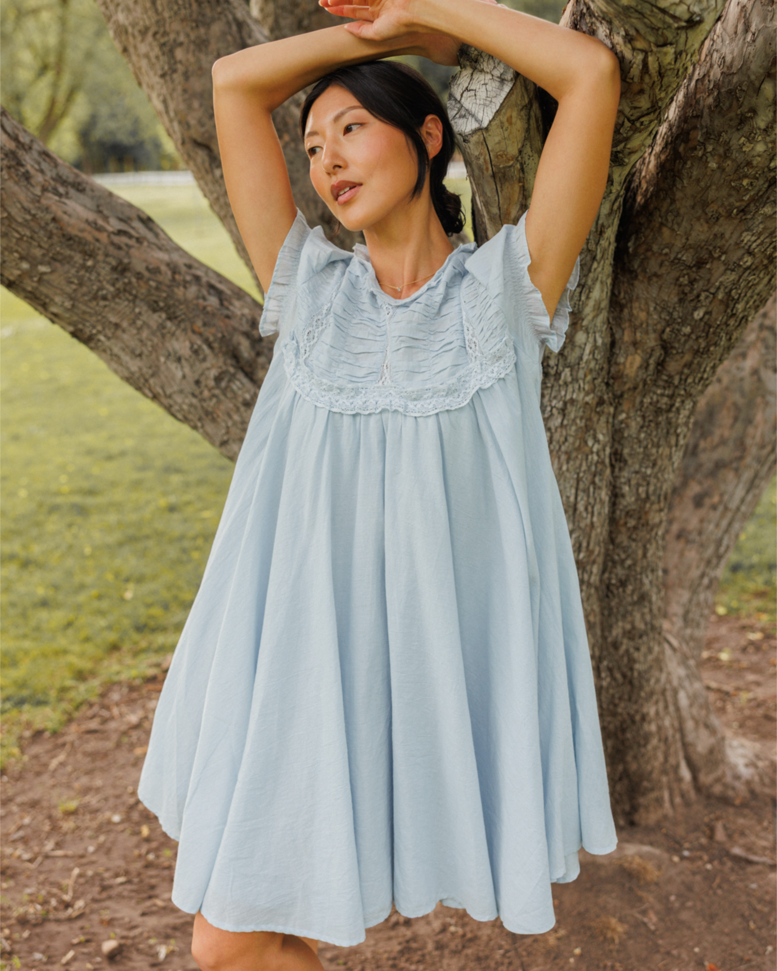 Jane Dress in Barely Blue – sønderhaus