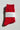 Red cashmere pointelle sock with 'Le Bon Shoppe' label on a light gray background