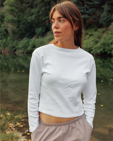 Lola Tee in White - Preorder