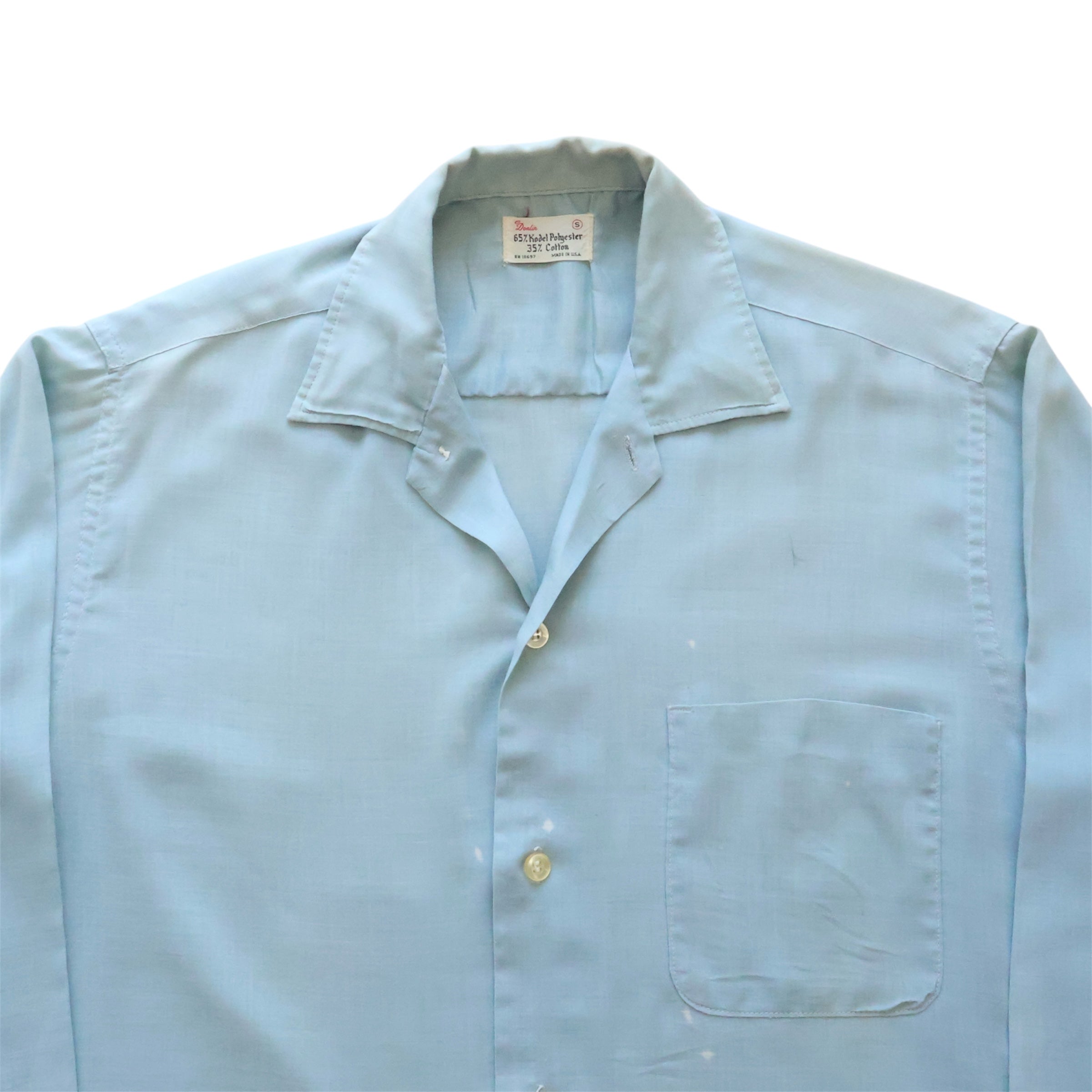 60's Gabardine Collared Shirt