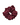 Plum red scrunchie on a white background