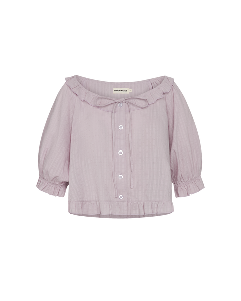 Romeo Sleep Top in Lilac Eyelet – sønderhaus