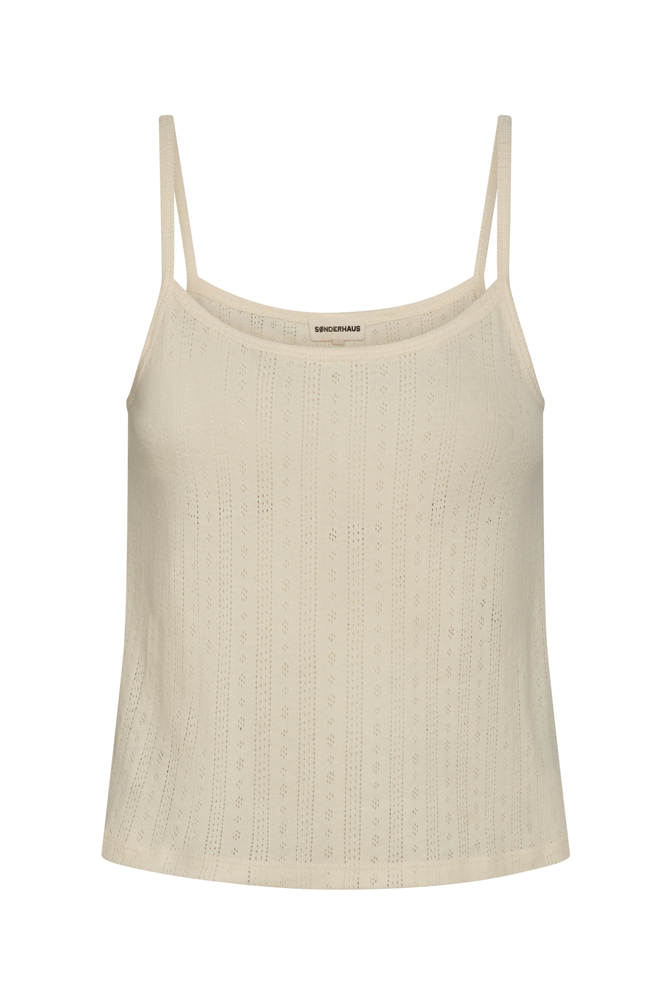 Perfect Pointelle Tank in Cream
