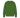 Kelly green sweater on a white background.