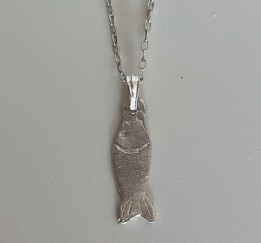 Fish Milagro Necklace - Silver