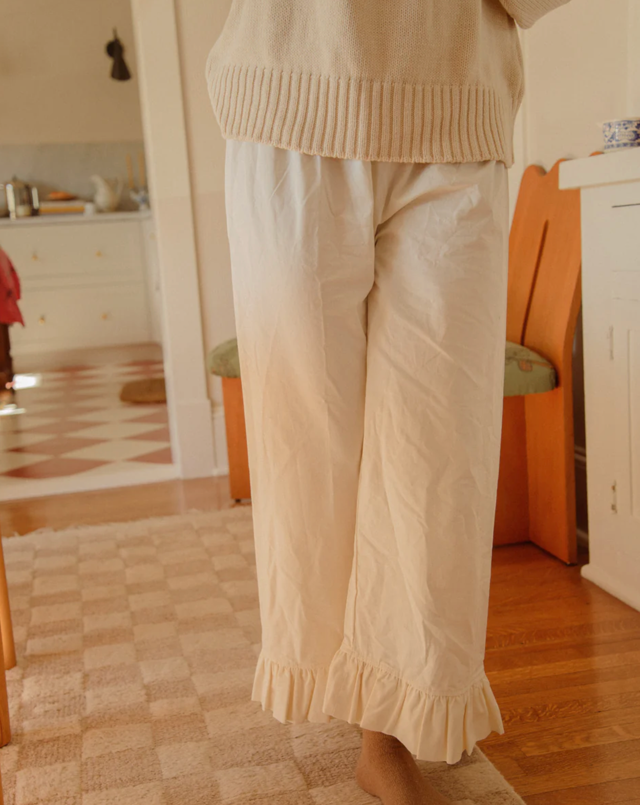 Seconds-Boxer Pants-Cream