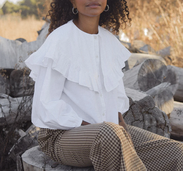 Seconds-Elizabeth Blouse-White