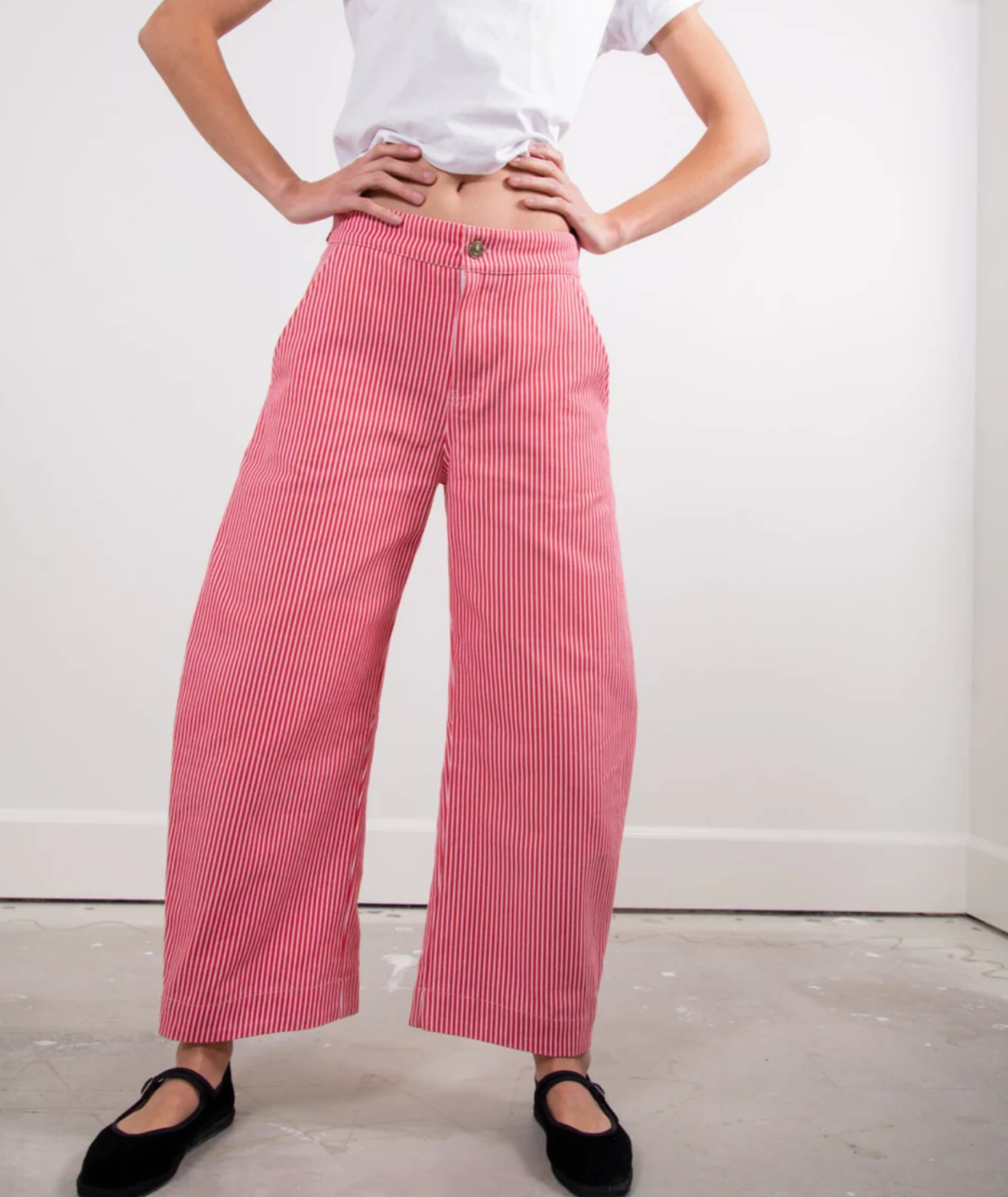 Seconds-Daphne Trousers-Red Stripe