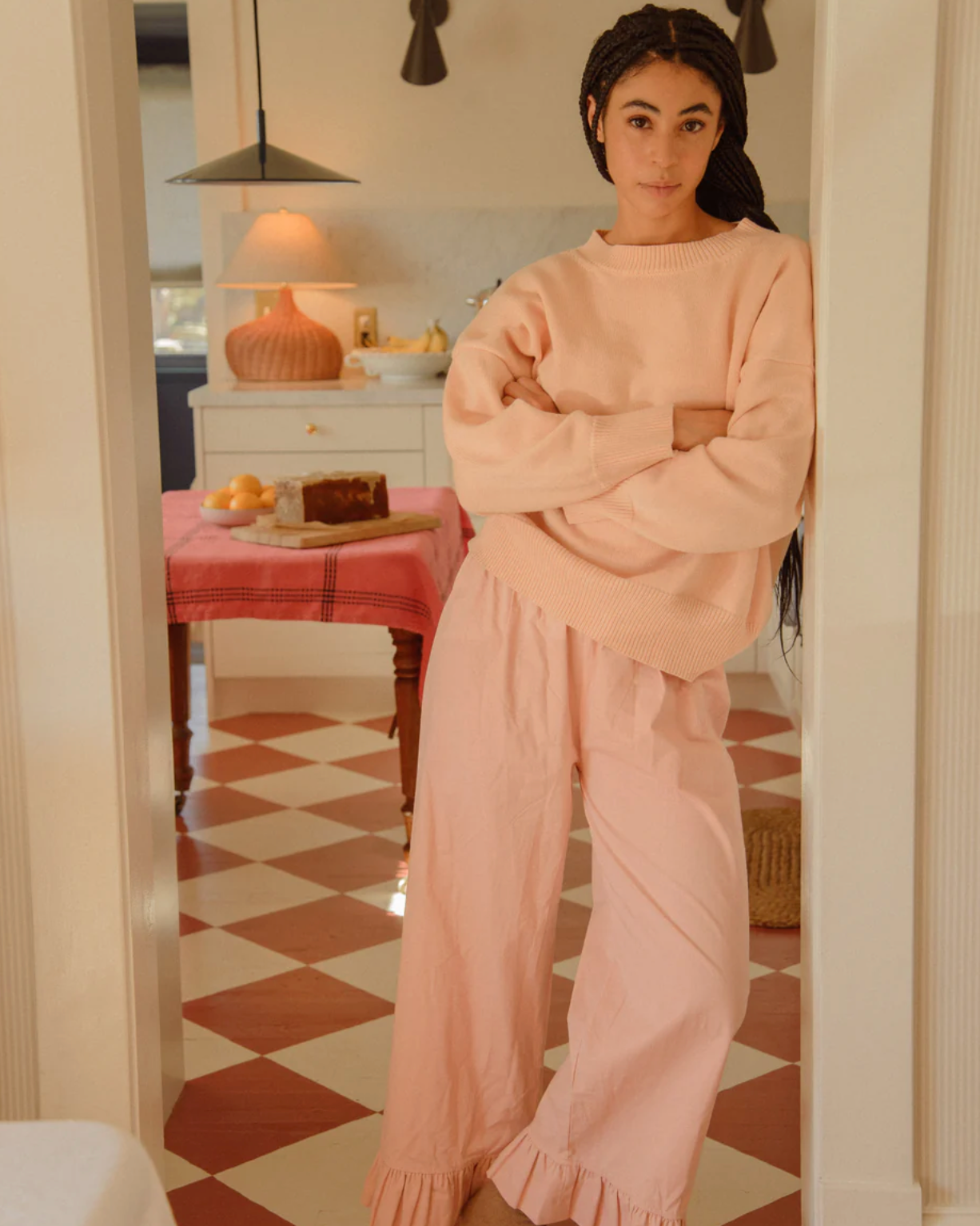 Seconds-Boxer Pants-Blush