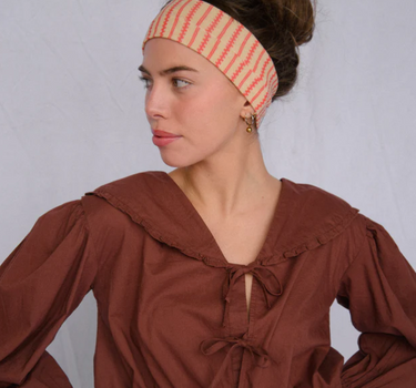 Seconds-Ivie Head Band-Checkered Stripe