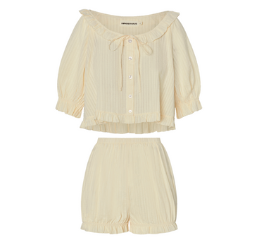 Conjunto de dormir Romeo a rayas verdes